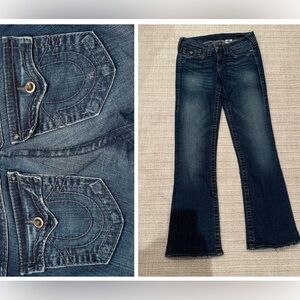 True Religion Jeans wits Swarovski Crystal Buttons and Rivets 27 EUC